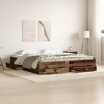 vidaXL Bedframe met Lades Oud Hout 180x200 cm Engineered, Huis en Inrichting, Slaapkamer | Bedden, Verzenden, Nieuw