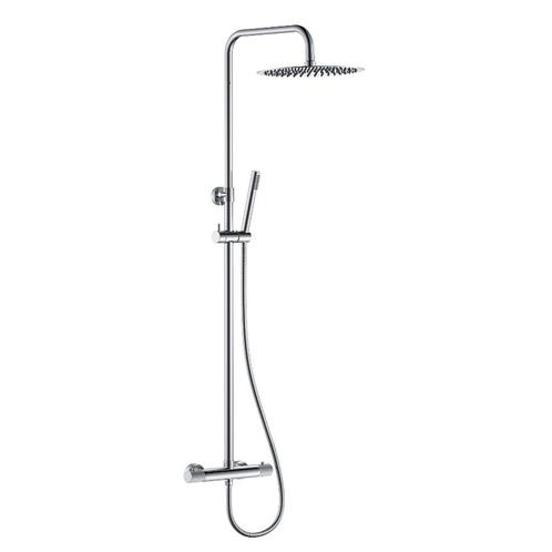 Regendoucheset Opbouw BWS Ridged Opbouw Chroom, Doe-het-zelf en Bouw, Sanitair, Kraan, Nieuw, Chroom, Ophalen of Verzenden