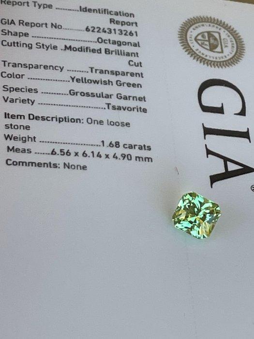 1 pcs Groen - 1.68 ct - Gemological Institute of America, Handtassen en Accessoires, Edelstenen