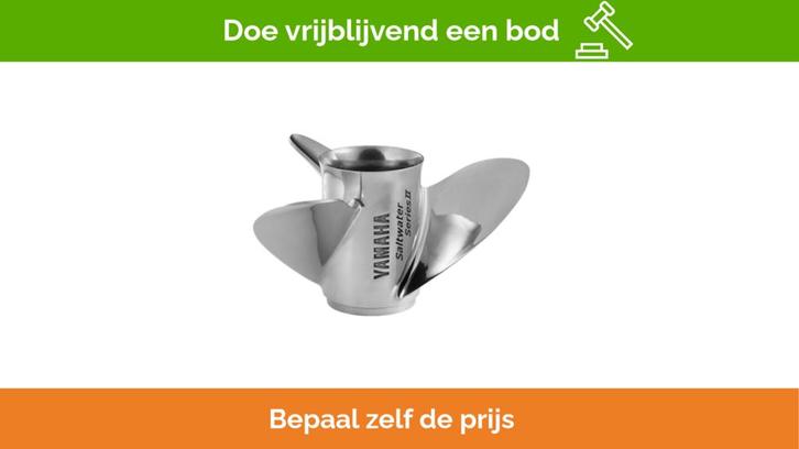 Bieden: Yamaha 3-blade aluminium propeller 15.25 x 19 DX -, Watersport en Boten, Bootonderdelen, Ophalen of Verzenden