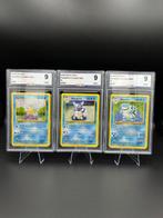 Pokémon - 3 Graded card - BLADTOISE HOLO& WARTORTLE HOLO &