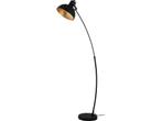 EGLO Jaafra Vloerlamp - Booglamp - E27 - 158 cm - Zwart/Goud, Verzenden, Zo goed als nieuw