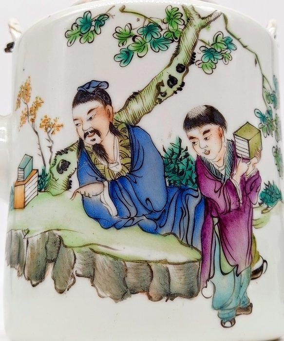 Theepot - Porselein - Theepot met de hand geschilderd, Antiek en Kunst, Antiek | Overige Antiek