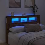 vidaXL Hoofdeinde met LED 160x18,5x103,5 cm hout artisanaal, Huis en Inrichting, Slaapkamer | Bedden, Verzenden, Nieuw