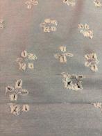 Textiel - 3 m - 1.5 m - Denim distressed met bloemmotief