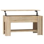 Salontafel Sonoma Eiken 101cm | Retour Deal | -40%, Minder dan 50 cm, 100 tot 150 cm, 50 tot 75 cm, Verzenden