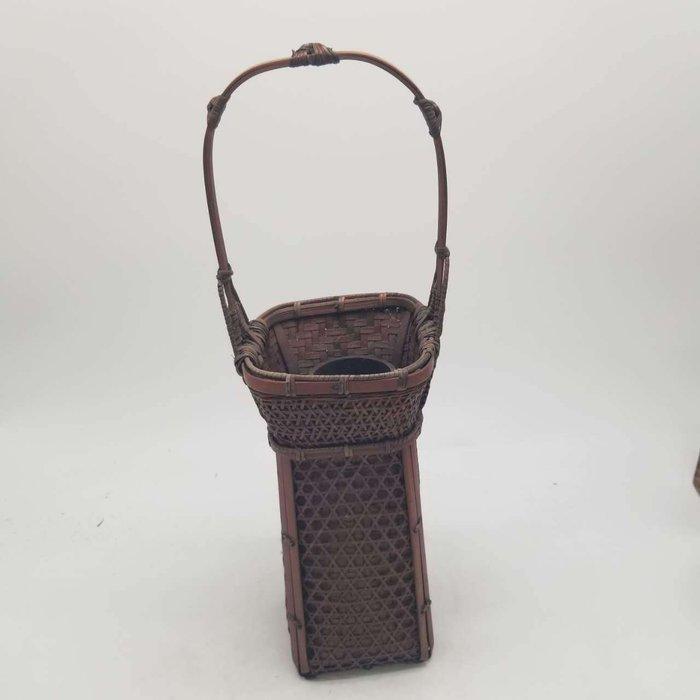 Panier traditionnel japonais en bambou pour Ikébana, avec, Antiquités & Art, Antiquités | Autres Antiquités