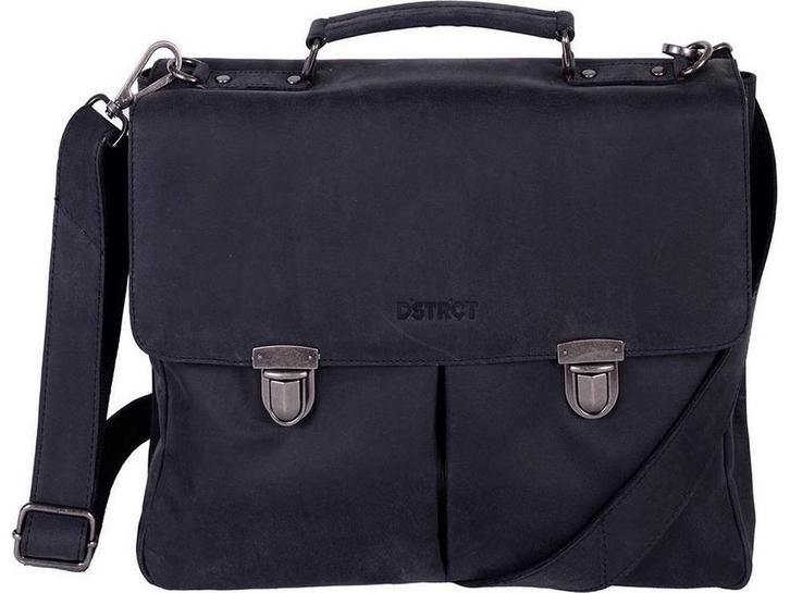DSTRCT Wall Street A4 Laptoptas - 15,4 inch - 100% echt, Handtassen en Accessoires, Tassen | Damestassen, Nieuw, Verzenden