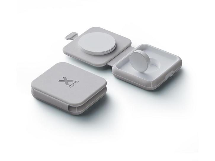 Xtorm - Foldable Wireless Travel Charger - 2in1 - Grijs, Elektronische apparatuur, Overige elektronische apparatuur, Nieuw, Verzenden