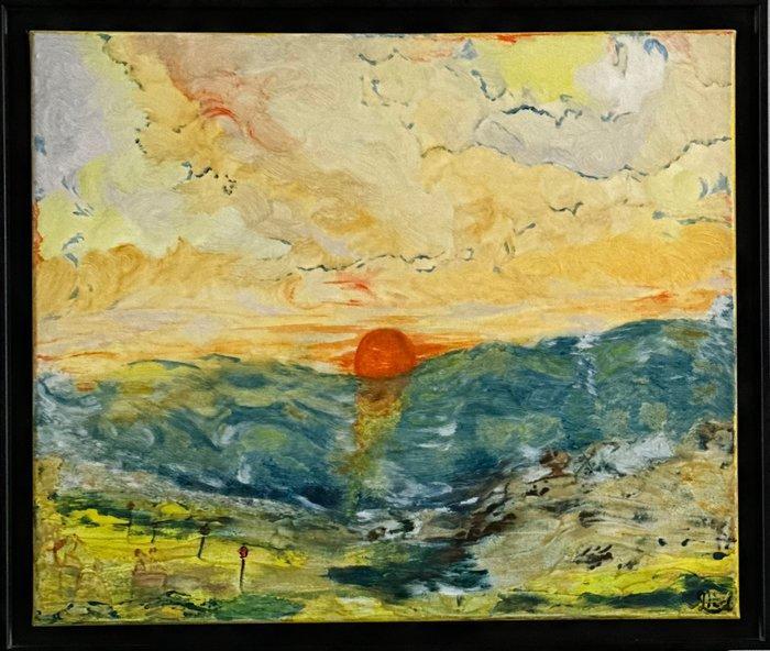Milène Liard - Sunset, Antiquités & Art, Art | Peinture | Classique