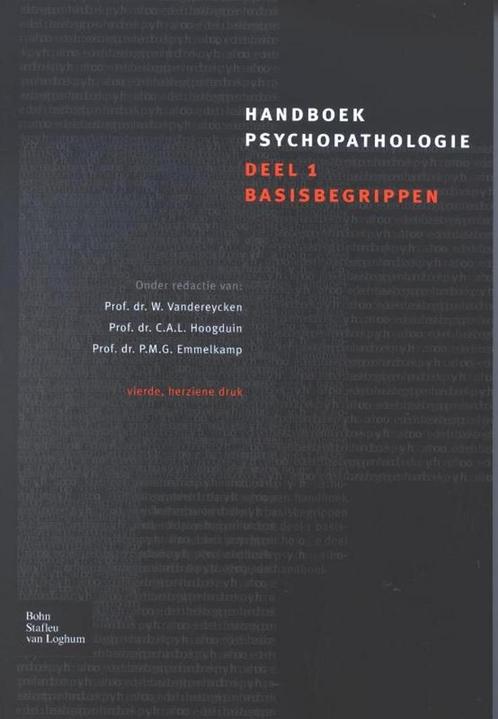 Handboek psychopathologie / 1 Basisbegrippen 9789031353095, Boeken, Wetenschap, Gelezen, Verzenden