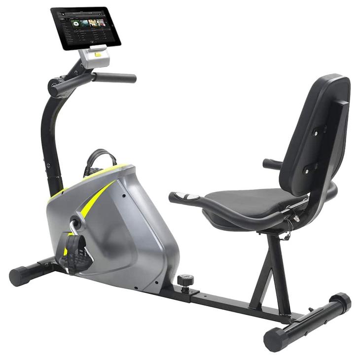 vidaXL Ligfiets hometrainer magnetisch met hartslagmeter, Sport en Fitness, Fitnessapparatuur, Nieuw, Verzenden