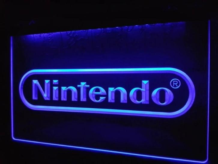 Nintendo game neon bord lamp LED verlichting reclame lichtba, Huis en Inrichting, Lampen | Overige, Nieuw, Verzenden