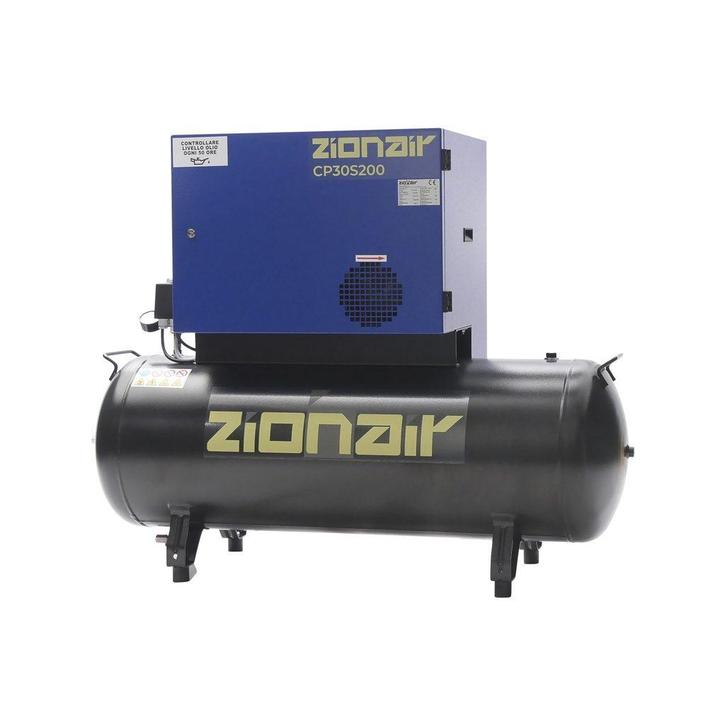 Compressor gedempt 3kW 400V 11 bar 200L tank, Doe-het-zelf en Bouw, Gereedschap | Lasapparaten, Ophalen of Verzenden