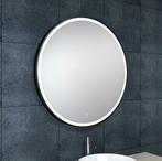 Maro spiegel 800mm rond + Led matzwart, Huis en Inrichting, Ophalen of Verzenden, Nieuw