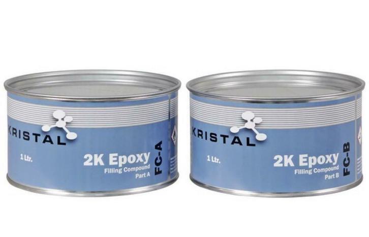KRISTAL 2K houtrotrenovatie vulpasta renovatie-compound epox, Doe-het-zelf en Bouw, Verf, Beits en Lak, Nieuw, Verzenden