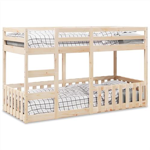 vidaXL Stapelbed massief grenenhout 80x200 cm, Huis en Inrichting, Slaapkamer | Bedden, Nieuw, Verzenden