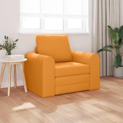 vidaXL Slaapbank Donkergeel 98 x 71 x 83 cm Stof, Huis en Inrichting, Zetels | Zetels, Nieuw, Verzenden