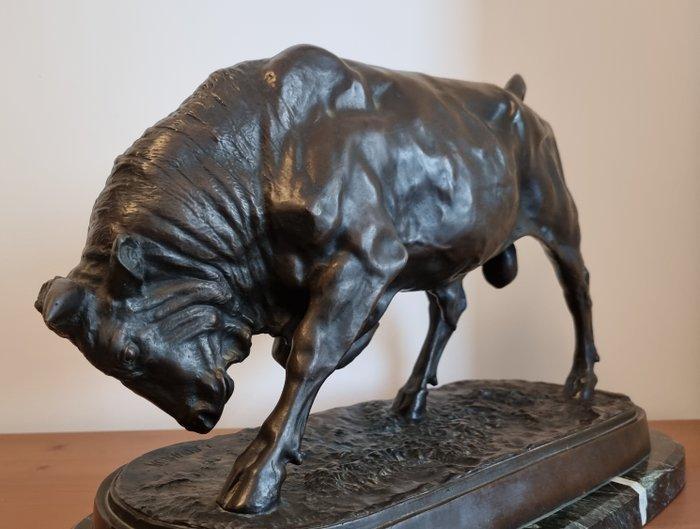 After Isidore Jules Bonheur (1827-1901) - sculptuur, Bull -, Antiek en Kunst, Antiek | Keramiek en Aardewerk