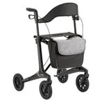 MultiMotion Carbon rollator met softwielen - Maat L - Zwart, Ophalen of Verzenden, Nieuw