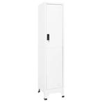 vidaXL Lockerkast 38x45x180 cm staal wit, Huis en Inrichting, Verzenden, Nieuw