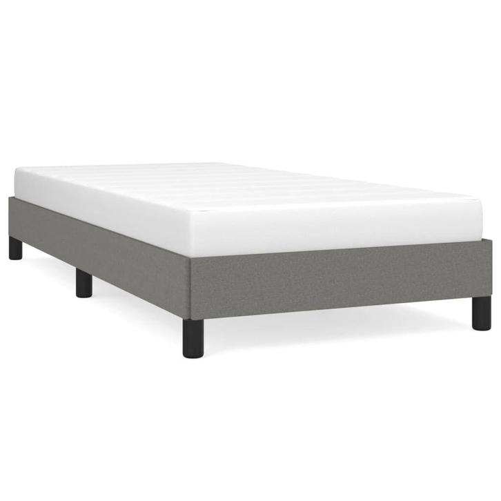 Bedframe 90x200 Donkergrijs | Retour Deal | 60% Korting!, Huis en Inrichting, Slaapkamer | Bedden, 90 cm, Overige maten, Grijs