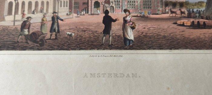 R. Bowyer - Amsterdam – kolorierte Aquatinta von R. Bowyer,, Boeken, Atlassen en Landkaarten
