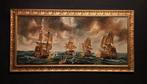 Franse school (XX) - Grande battaglia navale - XL format, Antiek en Kunst