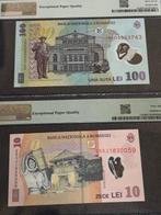 Roumanie. - 10 and 100 lei - various dates - Pick 119L and, Postzegels en Munten