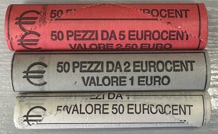San Marino. Coin Roll 2004 (150 monnaies) en 3 rouleaux, Postzegels en Munten, Munten | Europa | Euromunten