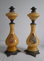 Lampe à huile (2) - Opaline - I. Napoléon et Joséphine