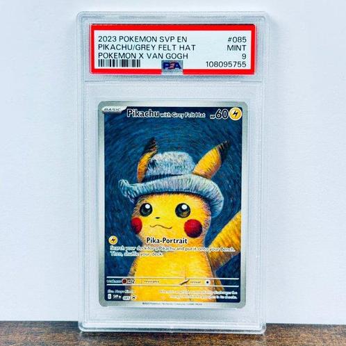 Pokémon Graded card - Pikachu With Grey Felt Hat - Van Gogh, Hobby en Vrije tijd, Verzamelkaartspellen | Pokémon