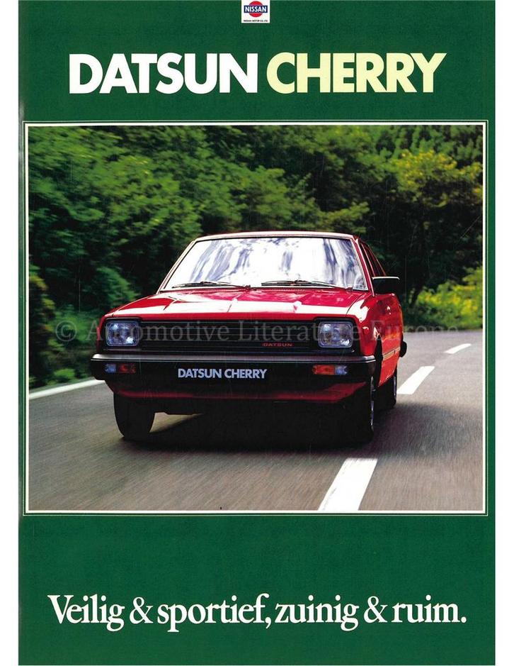 1980 DATSUN CHERRY BROCHURE NEDERLANDS, Livres, Autos | Brochures & Magazines