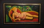 Scuola europea (XX), da Tamara de Lempicka - Donna distesa -