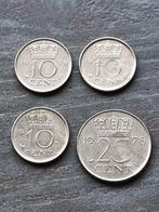 Nederland. 10, 25 Cents 4 misslagen van juliana 3x 10 cent, Postzegels en Munten