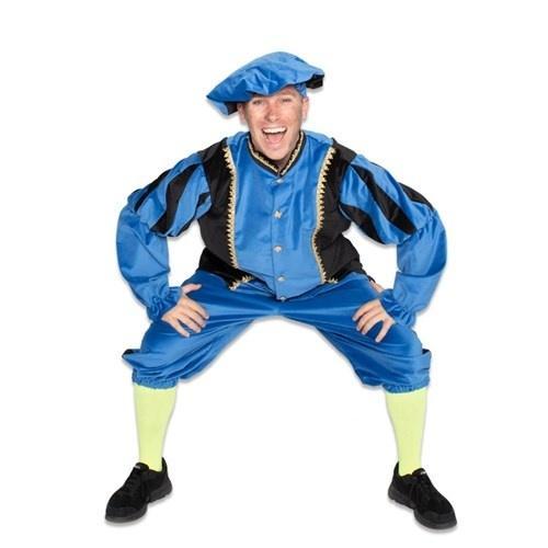 Pietenpak Katoen Blauw/Zwart, Hobby en Vrije tijd, Feestartikelen, Nieuw, Verzenden