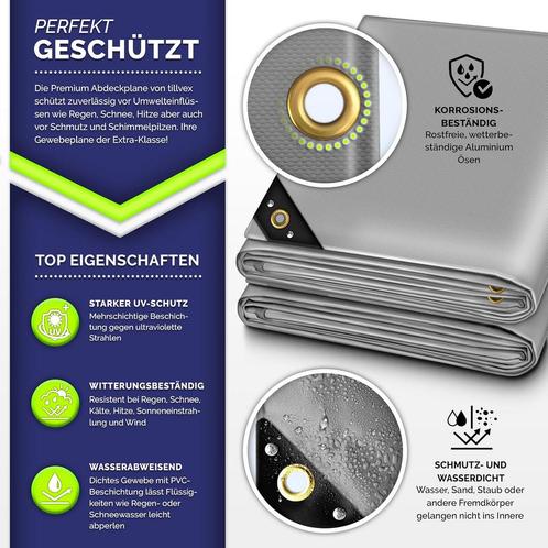 Premium afdekzeil - 500 x 300 cm met oogjes - 650 g/m² -, Doe-het-zelf en Bouw, Overige Doe-Het-Zelf en Bouw, Verzenden