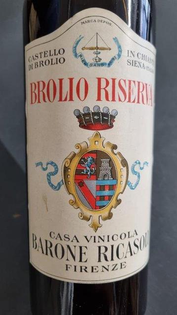 1964 Ricasoli: 1958 Brolio Riserva, 1968-1986 Brolio Chianti beschikbaar voor biedingen