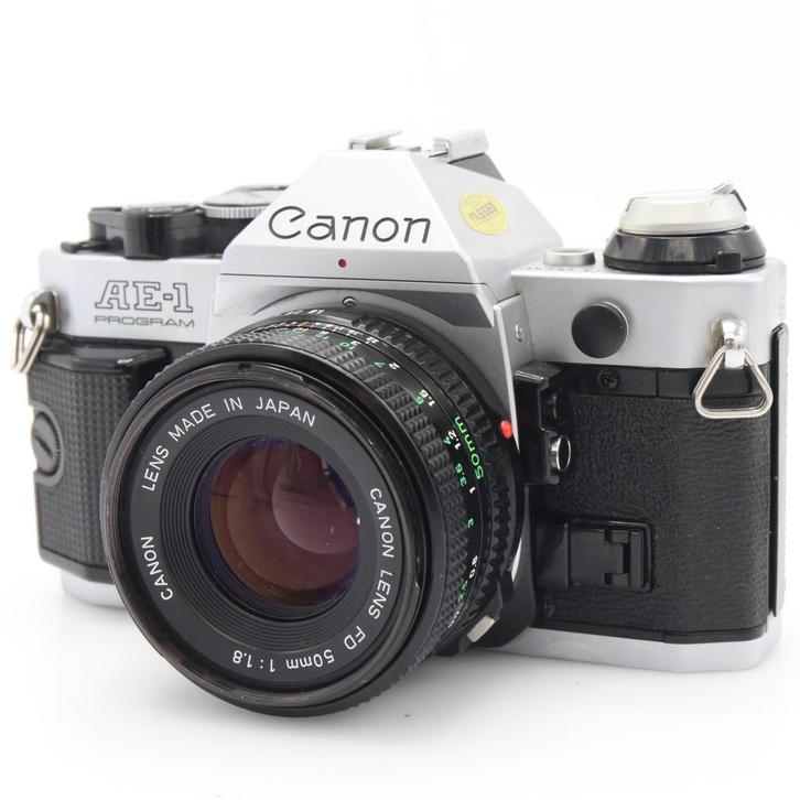 Canon AE-1 Program zilver + FD 50mm f/1.8 | Tweedehands, TV, Hi-fi & Vidéo, Photo | Lentilles & Objectifs, Envoi