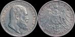 Germany Wuerttemberg Wilhelm Ii 3 mark 1909f zilver, Verzenden