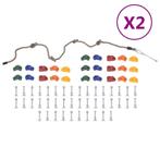 vidaXL Klimstenen 50 st met touw meerkleurig, Verzenden, Nieuw
