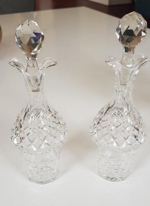 Service de dîner (6) - Cristal - huile, vinaigre, sel,, Antiek en Kunst, Antiek | Glaswerk en Kristal
