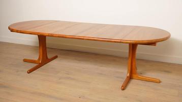 Vintage ronde eettafel XL | Uitschuifbaar | 110 cm - 310 cm beschikbaar voor biedingen