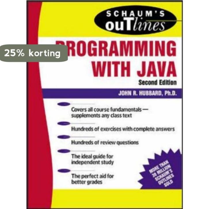 Schaums Outline Programming Java 2nd 9780071420402, Boeken, Taal | Engels, Gelezen, Verzenden