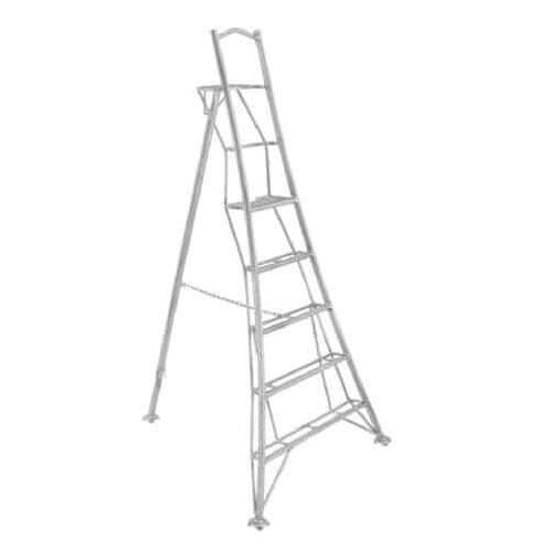 Vultur tripod ladder 240 cm met platform en 1 poot, Doe-het-zelf en Bouw, Ladders en Trappen, Ladder, Nieuw, 2 tot 4 meter, Ophalen of Verzenden