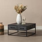 Salontafel Mangohout Fianna 80x80 cm, Huis en Inrichting, Verzenden, Nieuw, Industriële meubels, Overige vormen