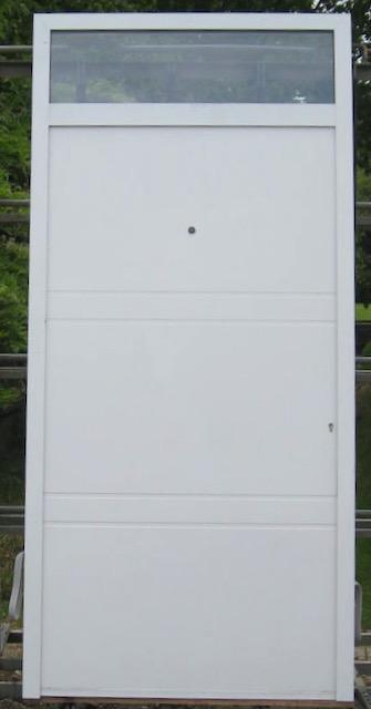 aluminium buitendeur , voordeur , deur 115 x 246 / 212 wit, Doe-het-zelf en Bouw, Deuren en Vliegenramen, Nieuw, Glas, Metaal