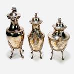 Theepot (3) - Verzilverd - verzilverd