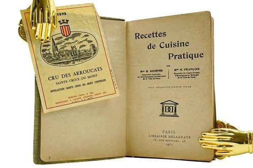Mme G. Schefer et Mme N. François - Recettes de Cuisine, Antiek en Kunst, Antiek | Boeken en Manuscripten