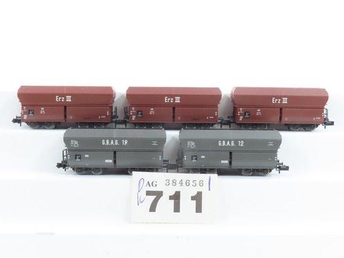 Brawa N - o.a. 1808 - Modeltrein goederenwagon (5) - 5, Hobby en Vrije tijd, Modeltreinen | N-Spoor